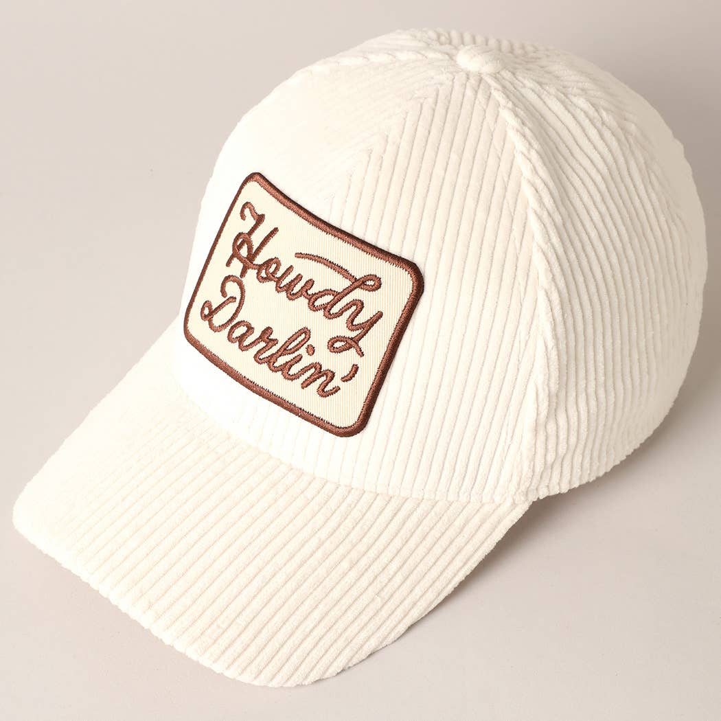 Howdy Darlin' Corduroy Cap