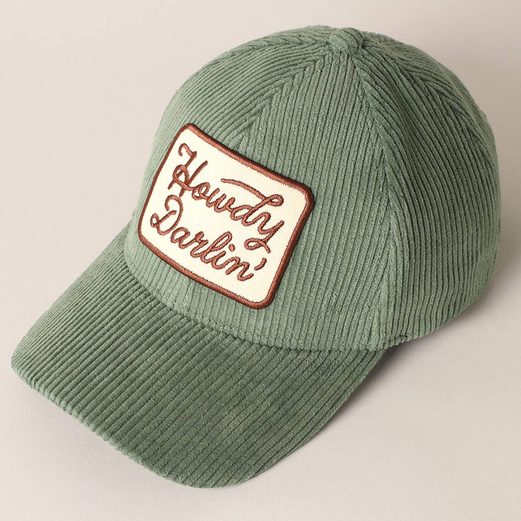 Howdy Darlin' Corduroy Cap