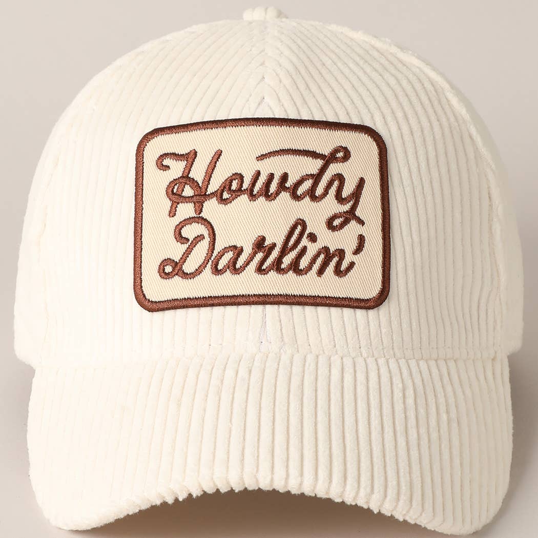 Howdy Darlin' Corduroy Cap