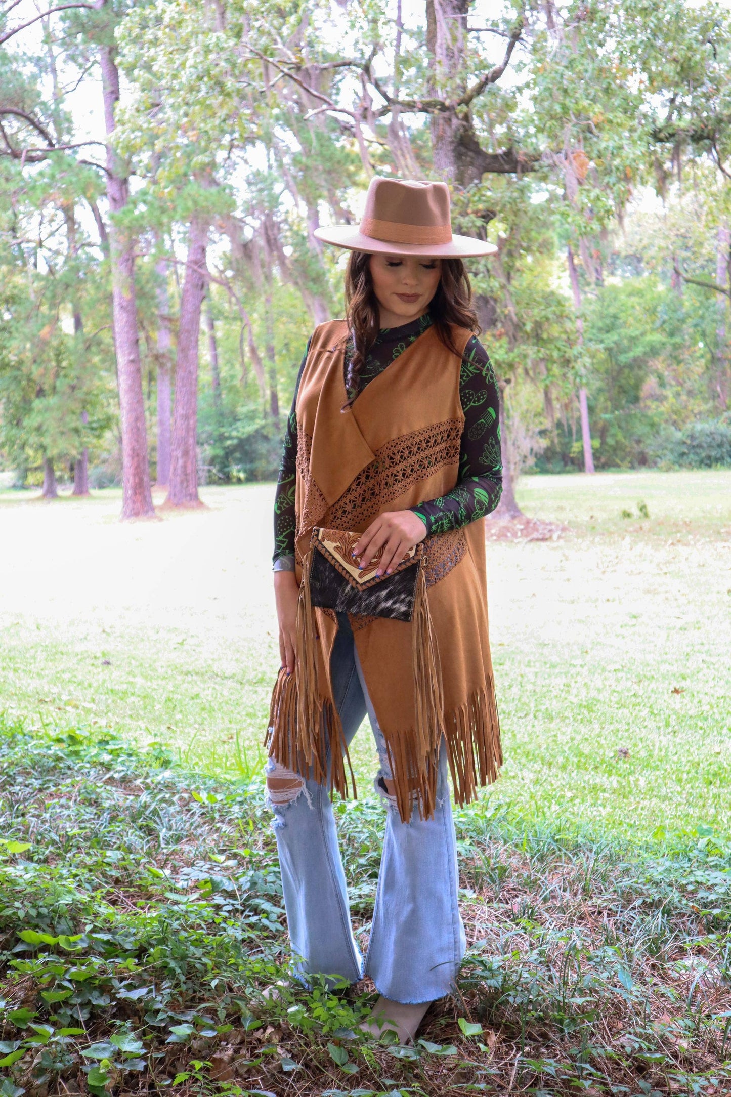 Can't Touch This Long Sleeve Mesh Top - Green Cactus