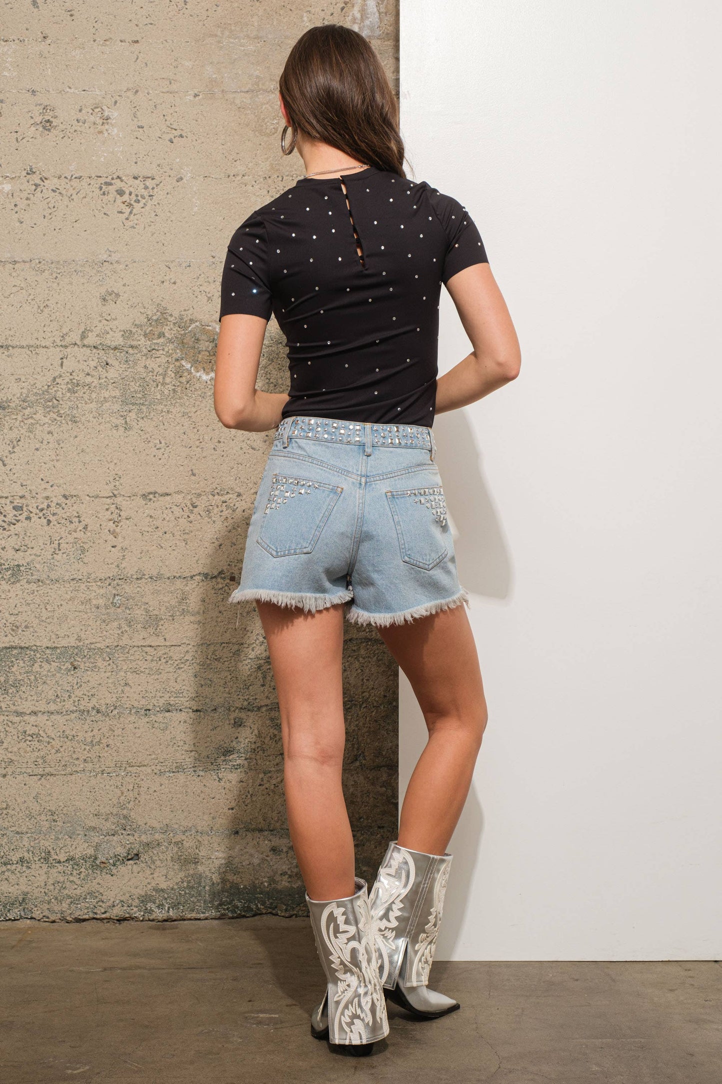 Crystal Short Sleeve Bodysuit