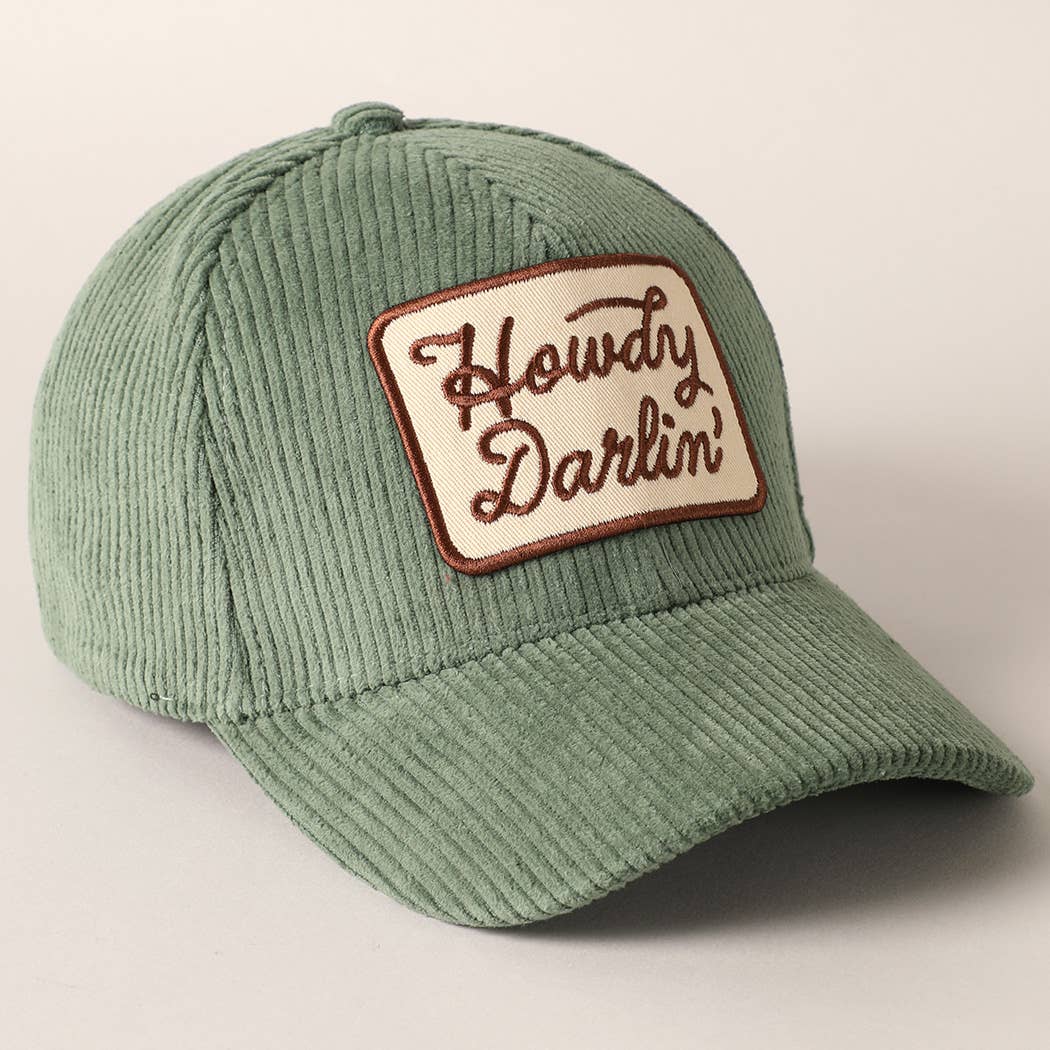 Howdy Darlin' Corduroy Cap