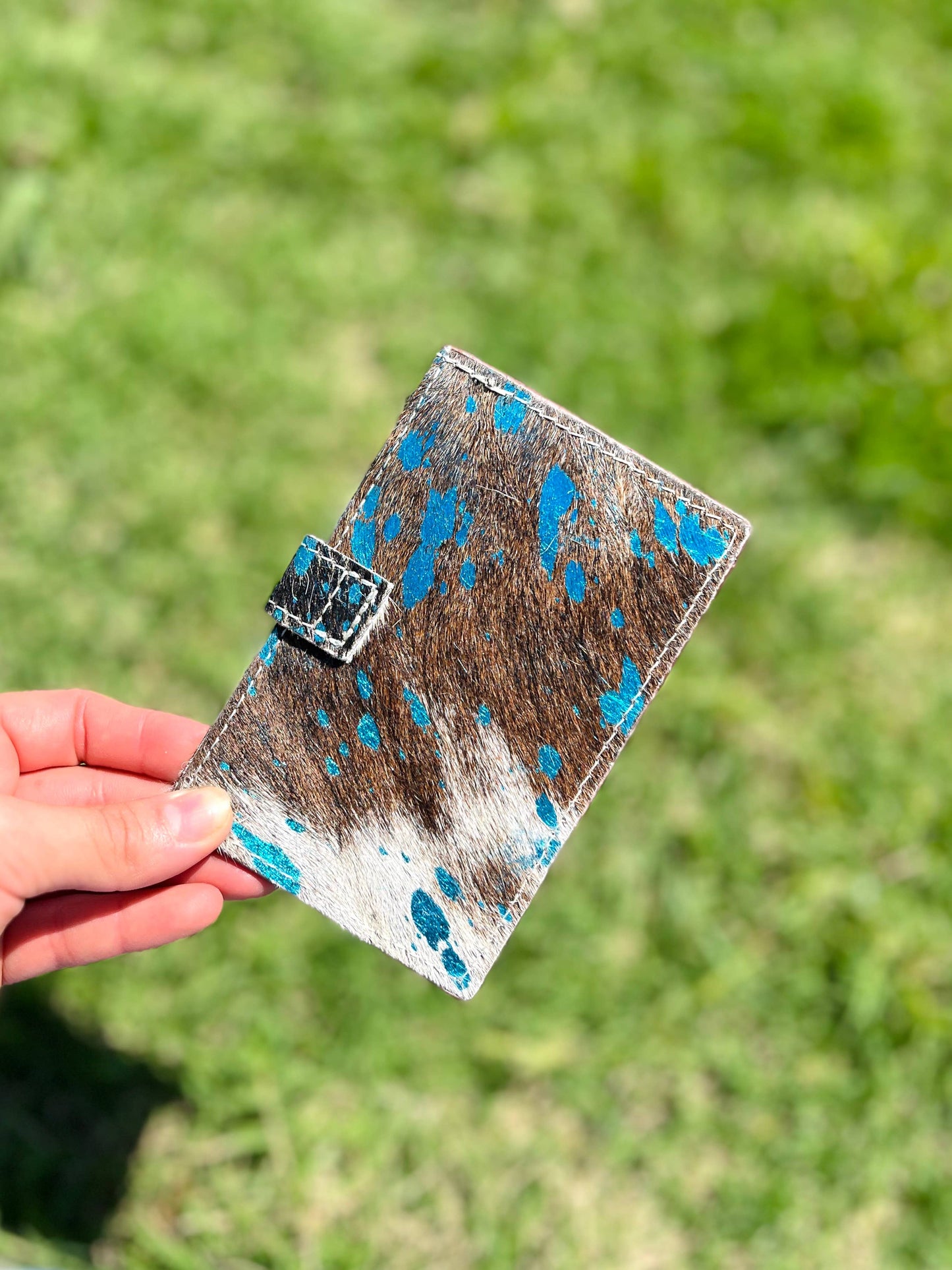 Cowhide western wallet