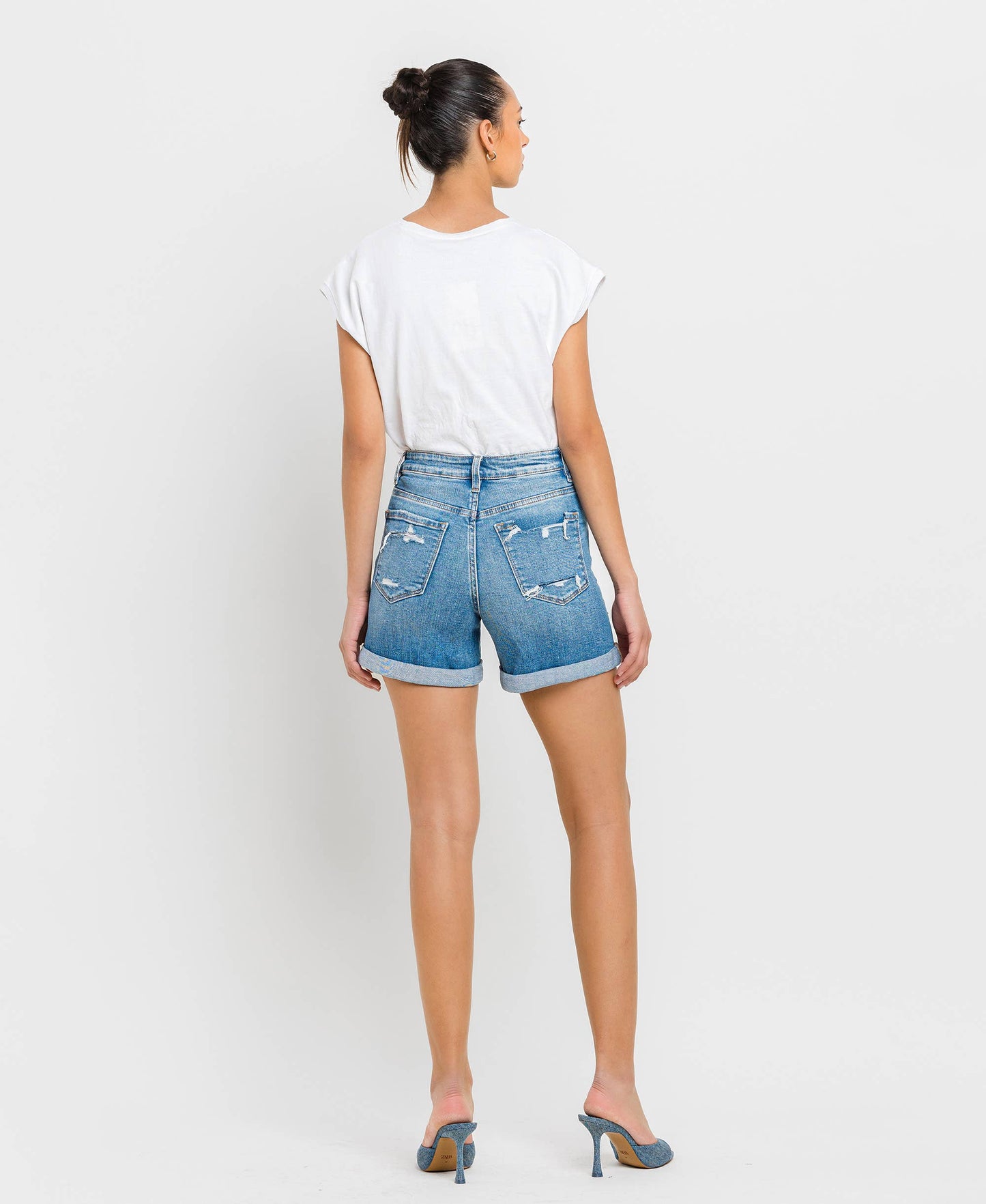 HIGH RISE DOUBLE CUFF SHORTS