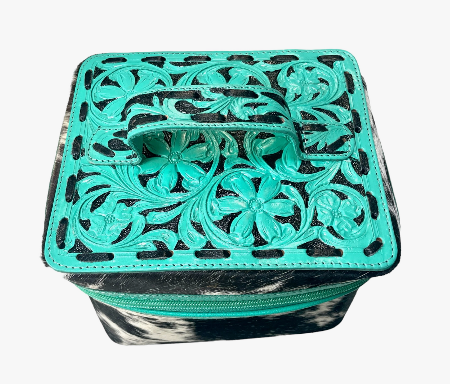 Turquoise & Hide Cosmetics Case