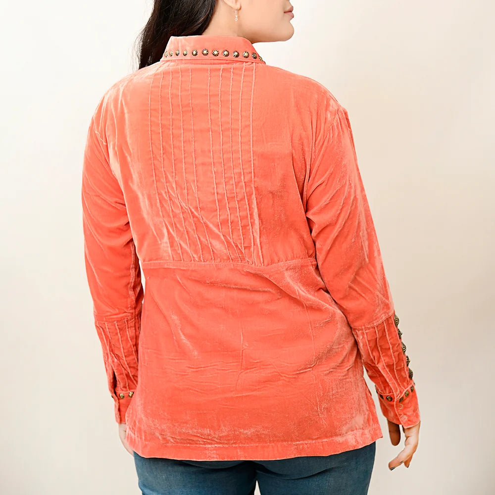 Velvet Concho Top