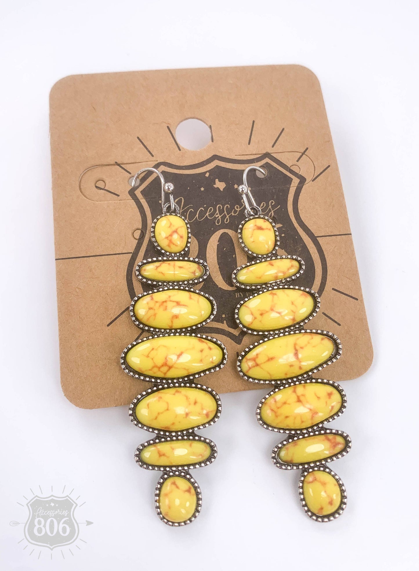 Yellow Stone Earrings