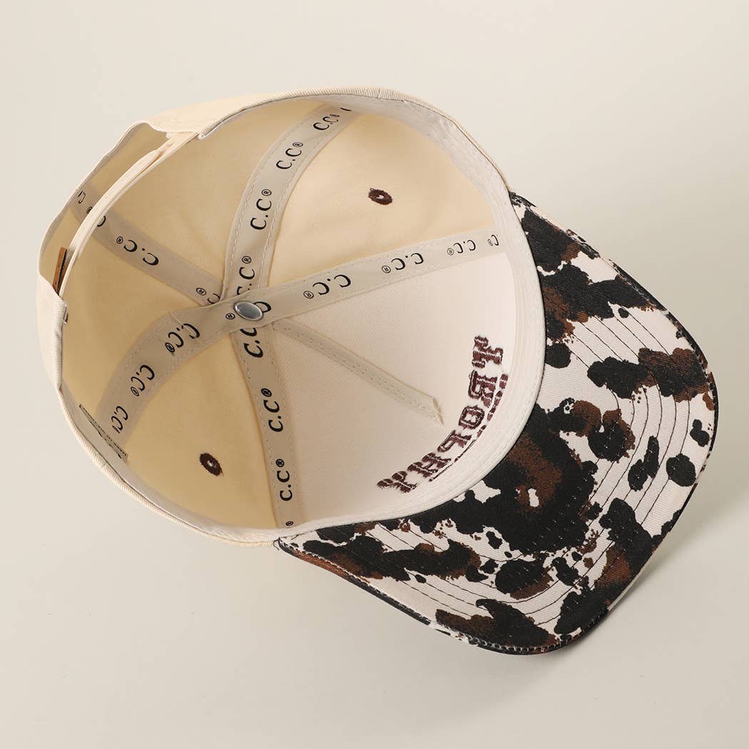 TROPHY WIFE PUFF EMBROIDERED CANVAS HAT