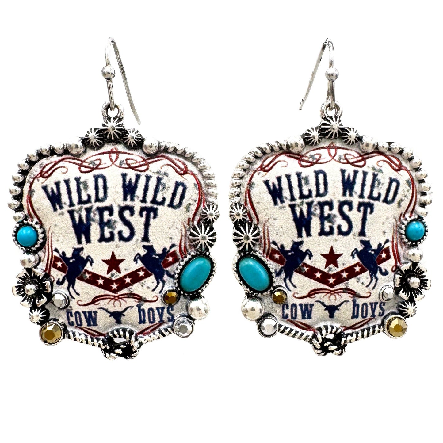 Wild Wild West Beer Dangle Earrings