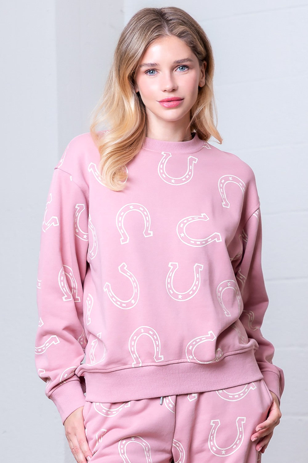 Pink Hoseshoe Sweatshirt