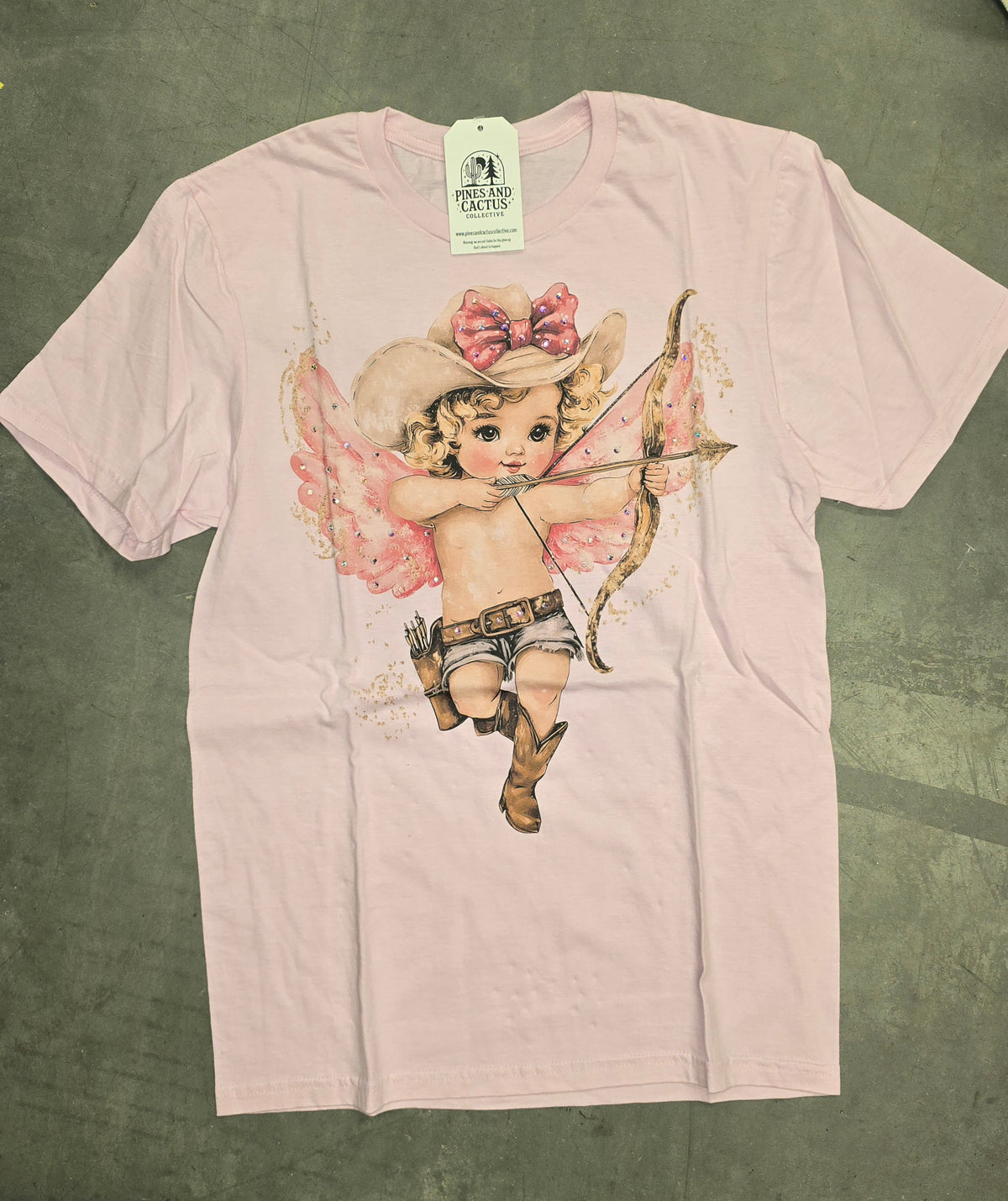 Cupid Cherub Embellished Tee