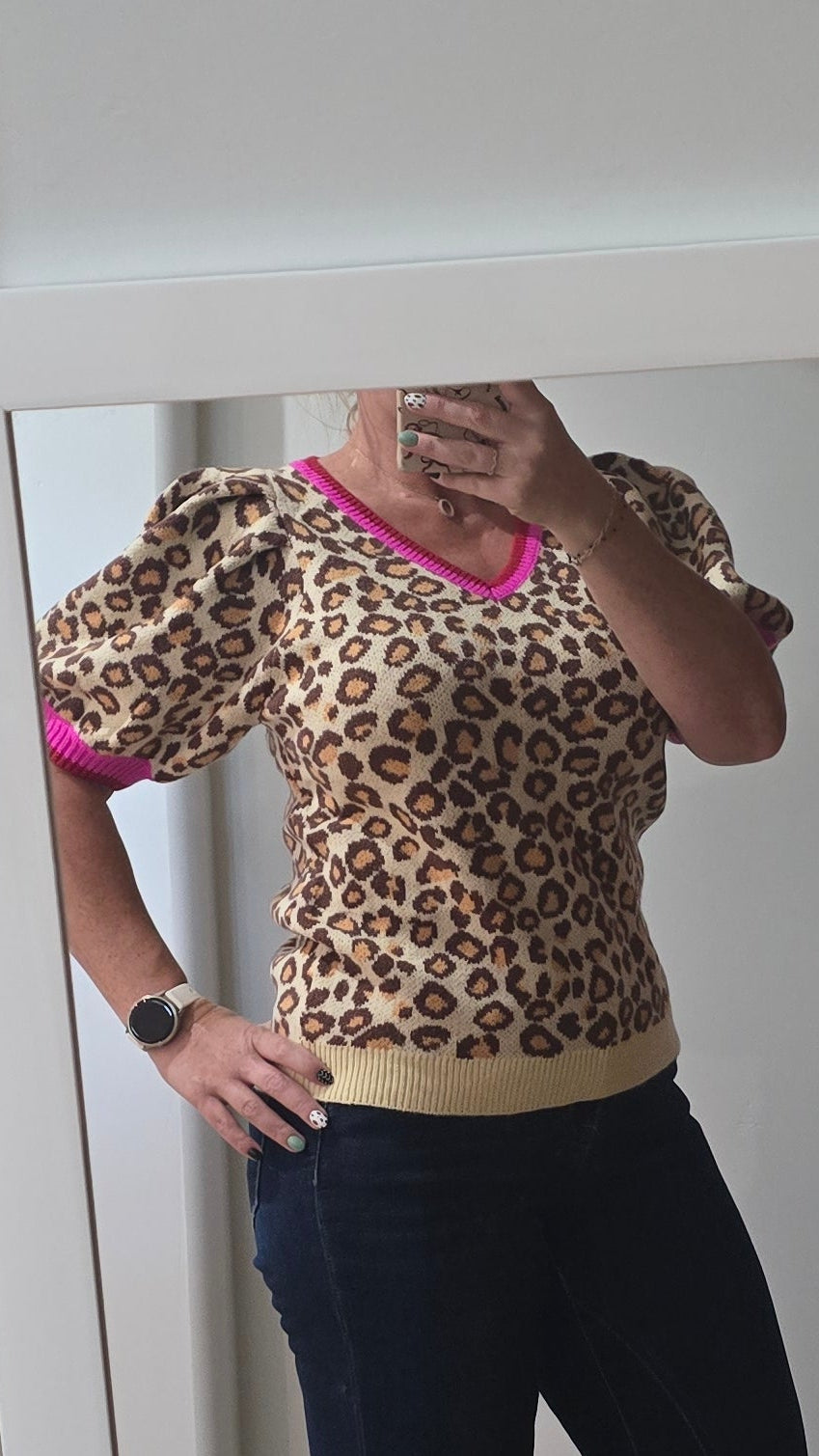 Leopard & Lipstick Sweater