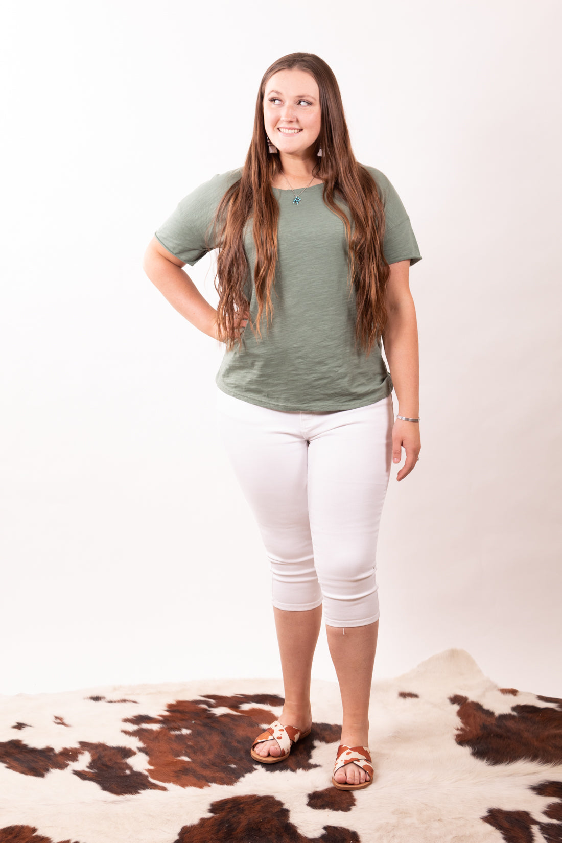 White Wedding Judy Blue Denim Capri Jeans
