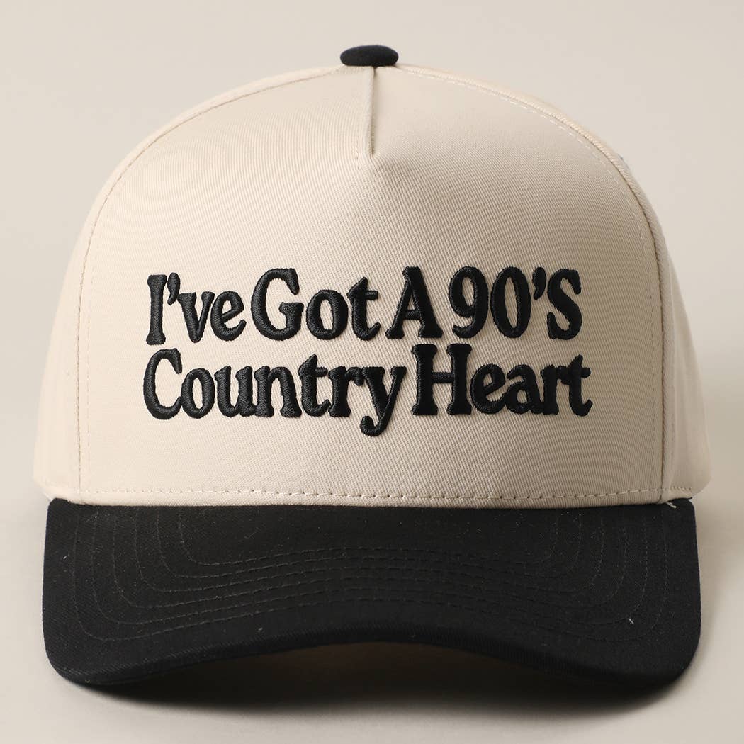 I've Got A 90's Country Heart 3D Embroidered Trucker Hat