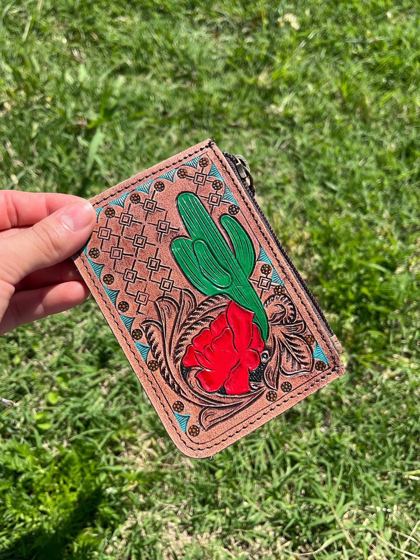 Cactus Rose Coin Purse