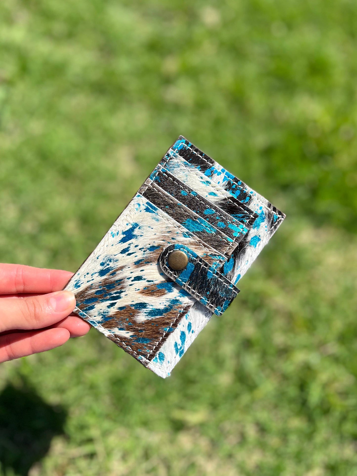 Cowhide western wallet 