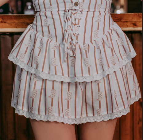 Ruffled Boot Skort