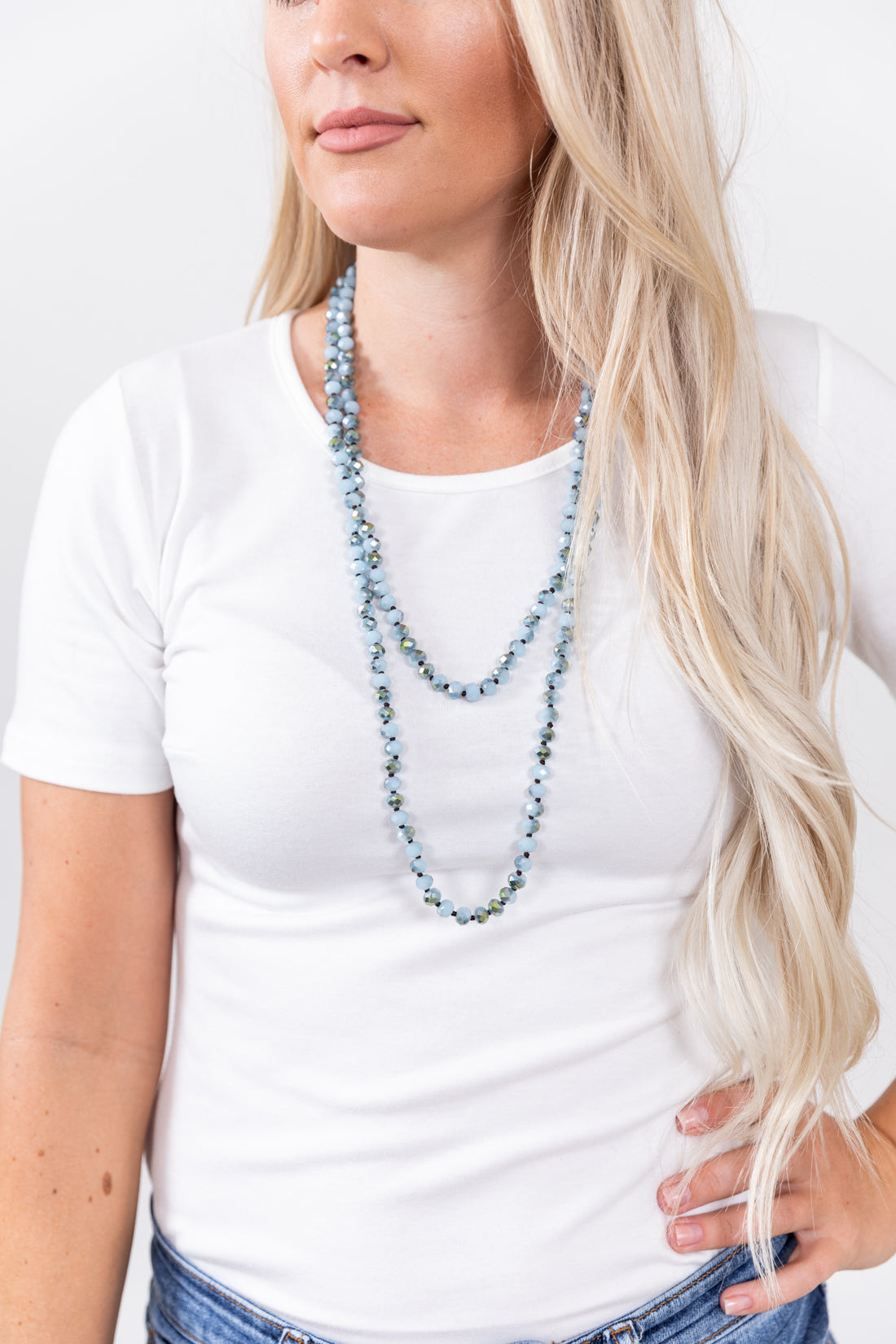 30" CRYSTAL BEADED NECKLACES