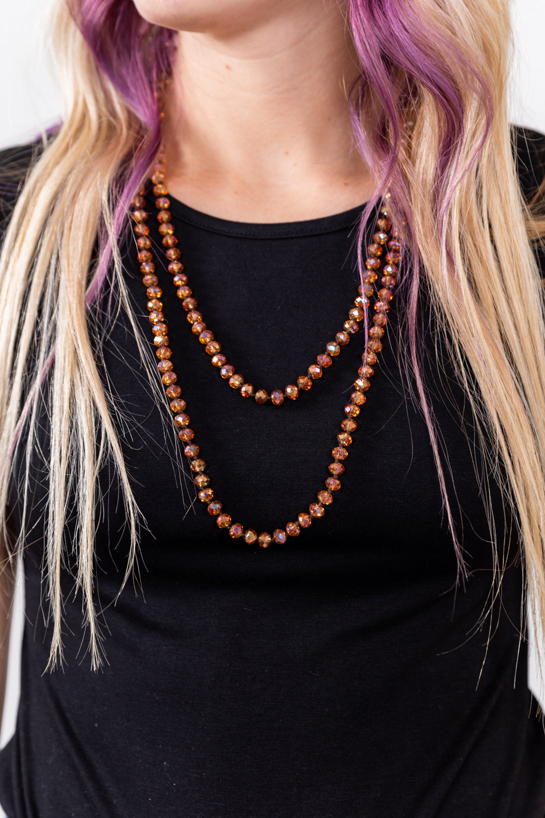 30" CRYSTAL BEADED NECKLACES