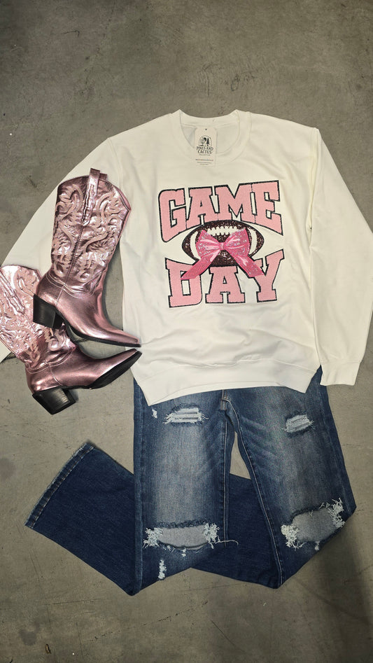 Game Day Patch Crewneck- Football