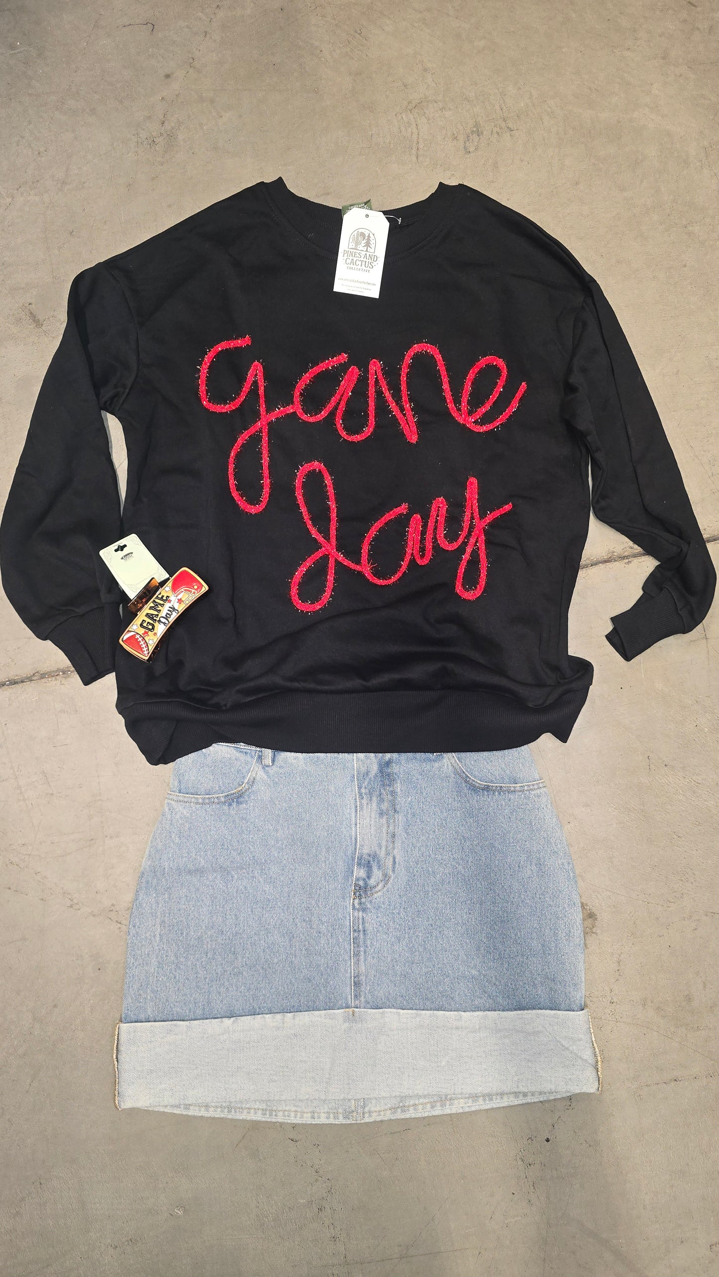 Game Day Crew Neck Top