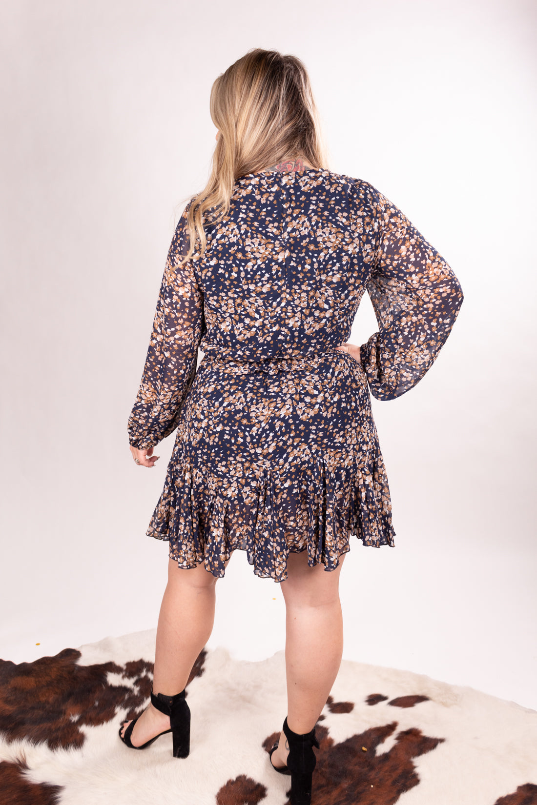 Josie Bubble Sleeve Midi Dress