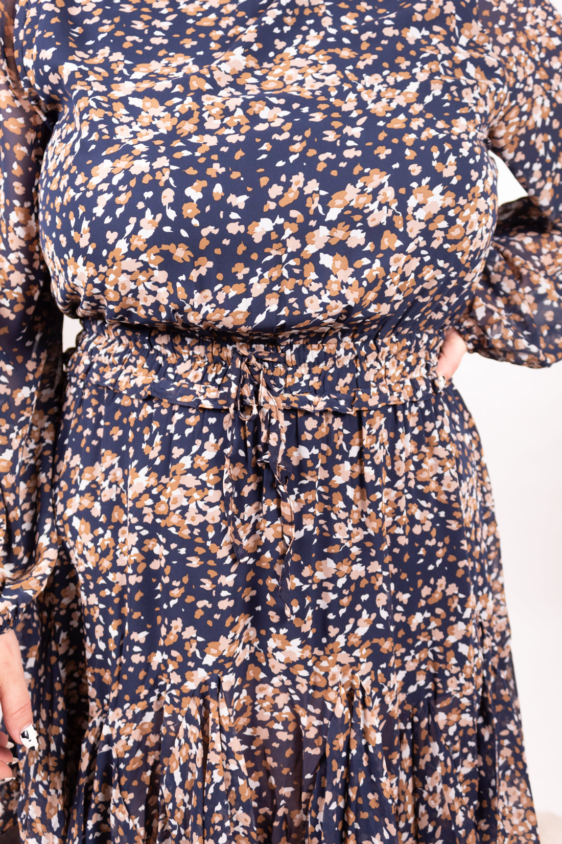 Josie Bubble Sleeve Midi Dress