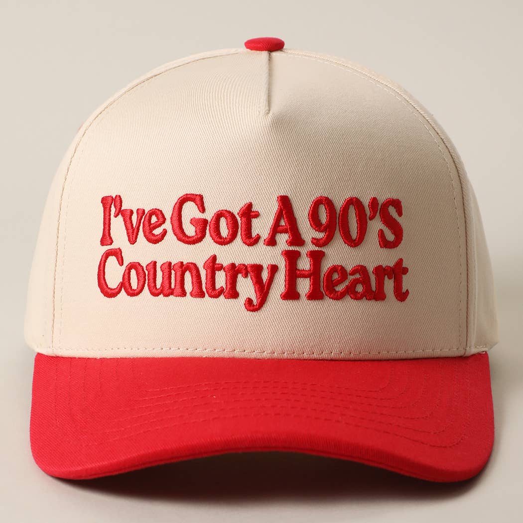 I've Got A 90's Country Heart 3D Embroidered Trucker Hat