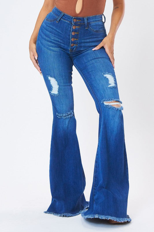 Dana Dark Denim Flares