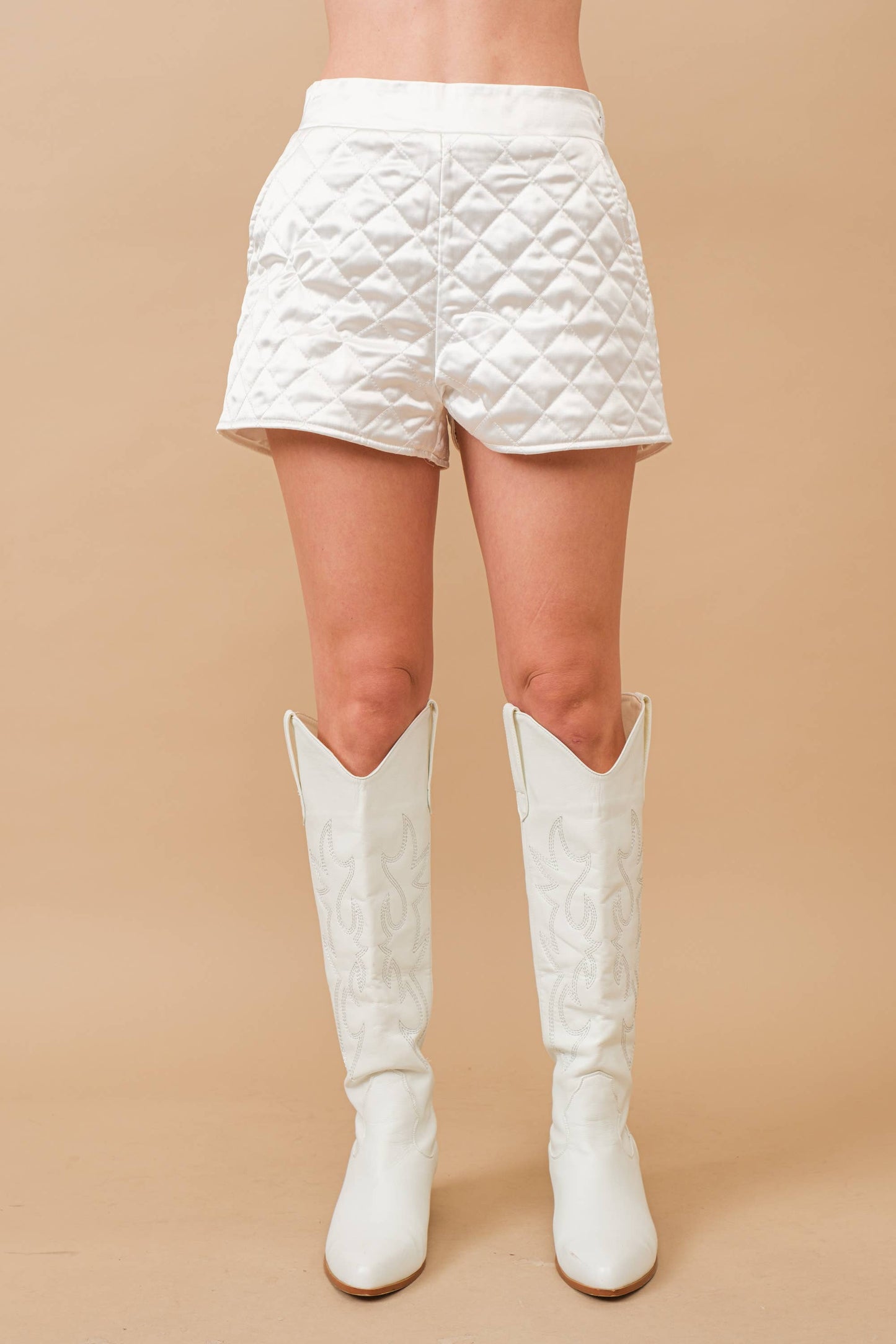 Quilted Crop Pocket Bomber Jacket w/ shorts Matching Set