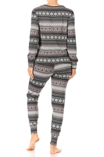 Midnight Let It Snow Christmas Pajama Set