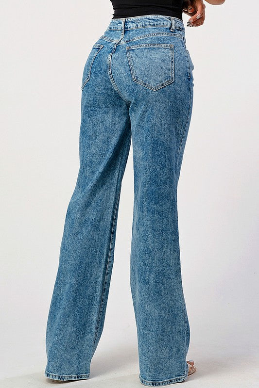 Shania Acid Wash Denim Jeans