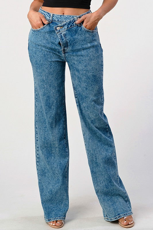 Shania Acid Wash Denim Jeans
