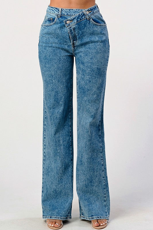 Shania Acid Wash Denim Jeans