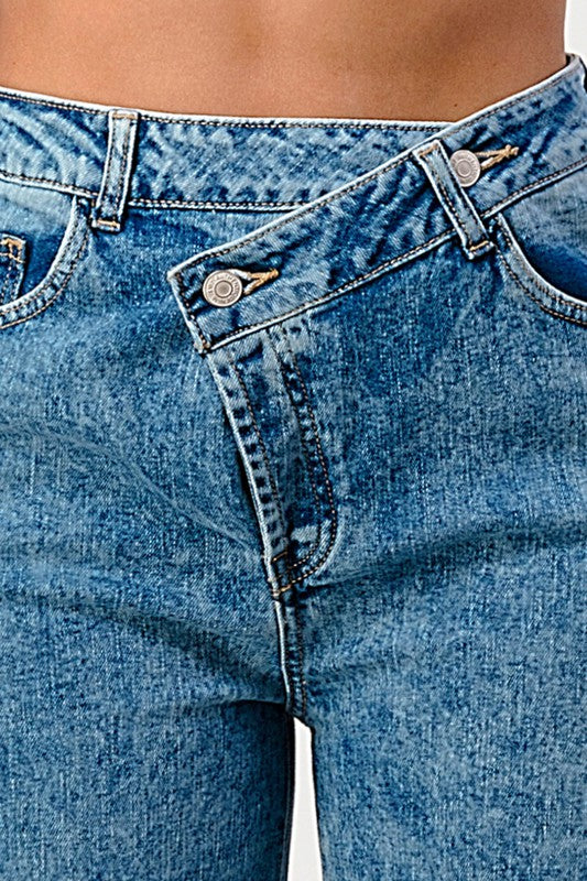 Shania Acid Wash Denim Jeans