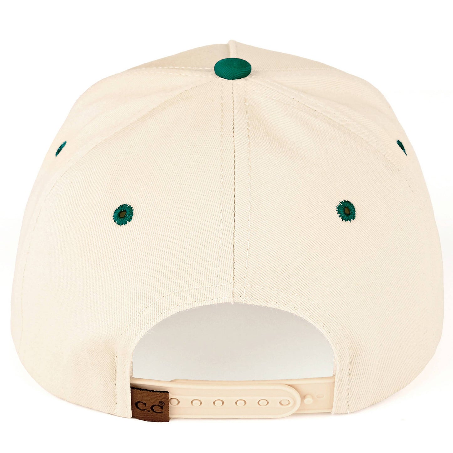 Y'ALL NEED JESUS Embroidered Letter Two Tone Trucker Hat: Beige