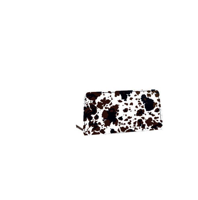 Brown Cow Print Wallet