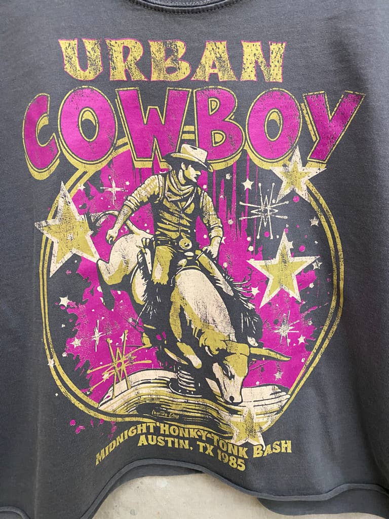 Urban Cowboy Austin Texas Bash Relaxed Crop T-shirt