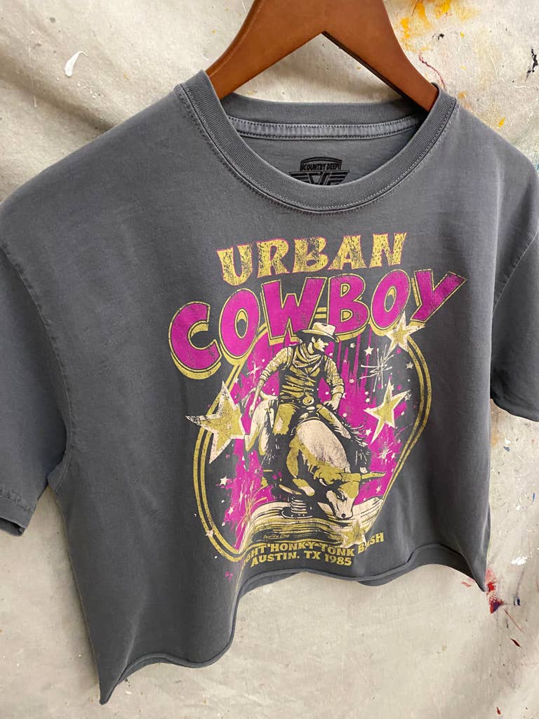 Urban Cowboy Austin Texas Bash Relaxed Crop T-shirt