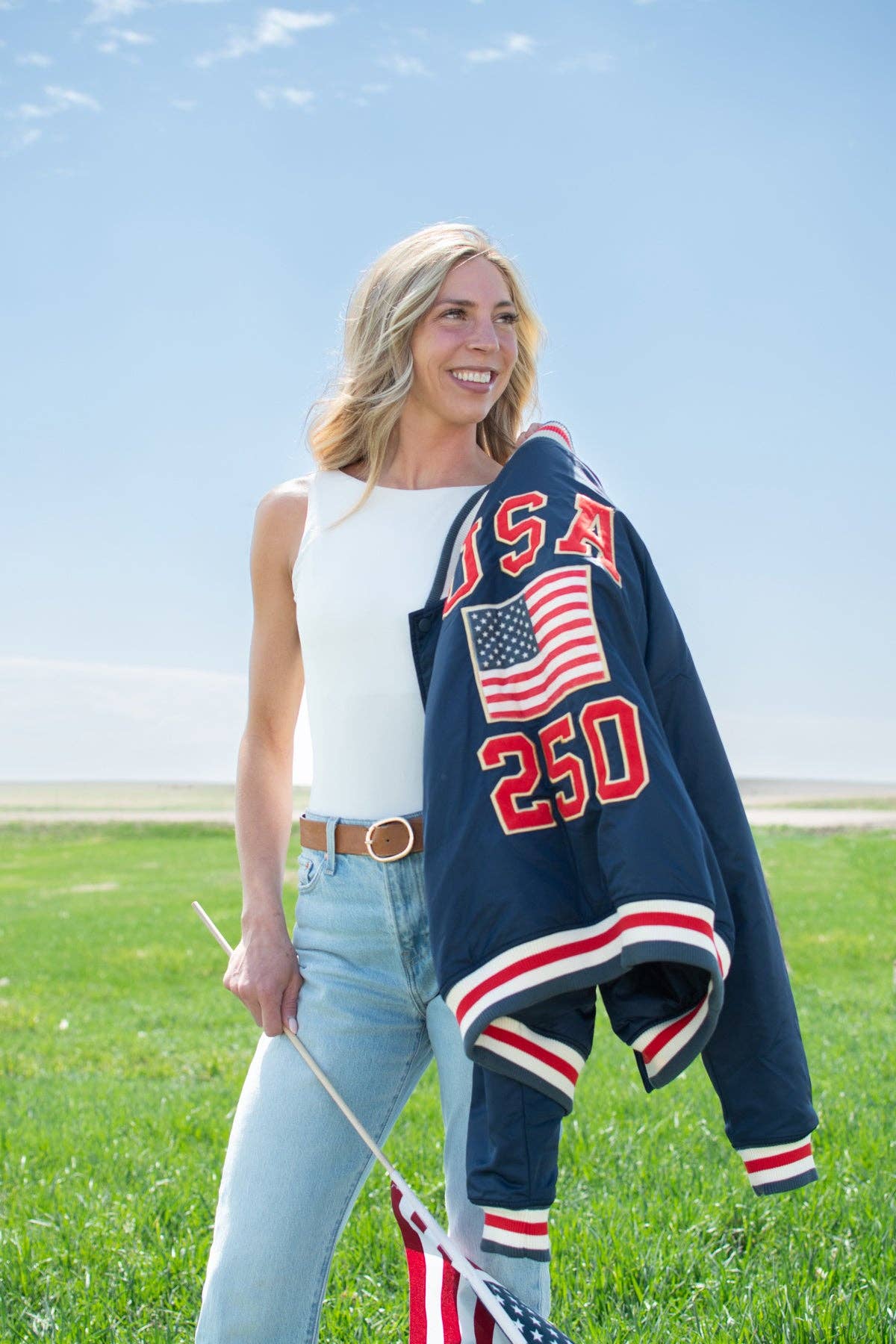 Celebrate America 250 years Varsity Style Jacket