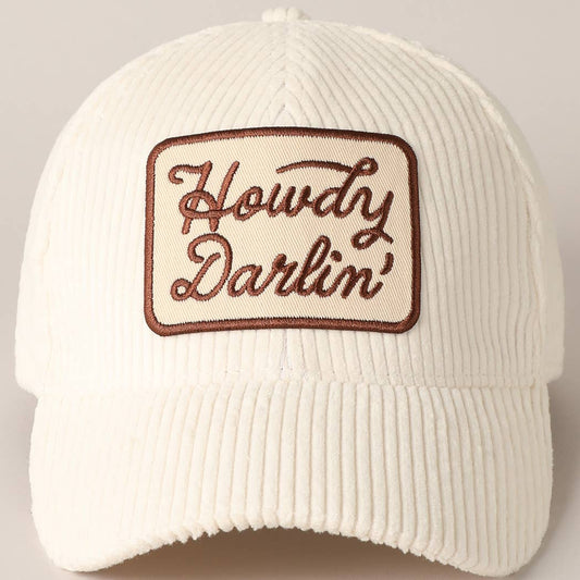 Howdy Darlin' Corduroy Cap
