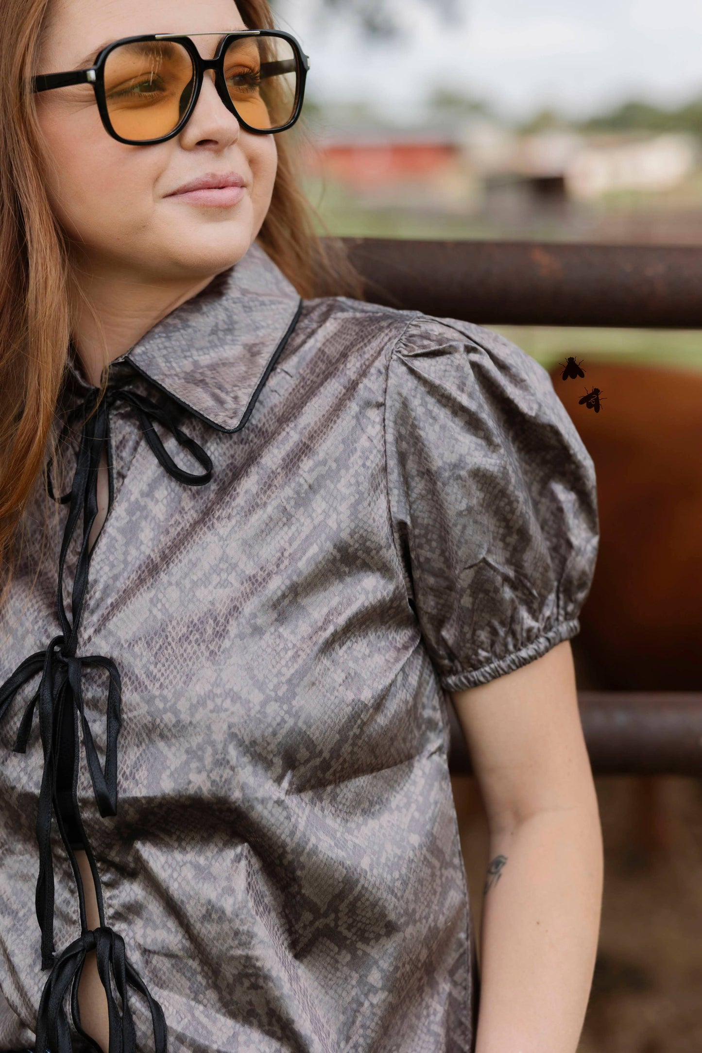 DIAMONDBACK TIE FRONT TOP