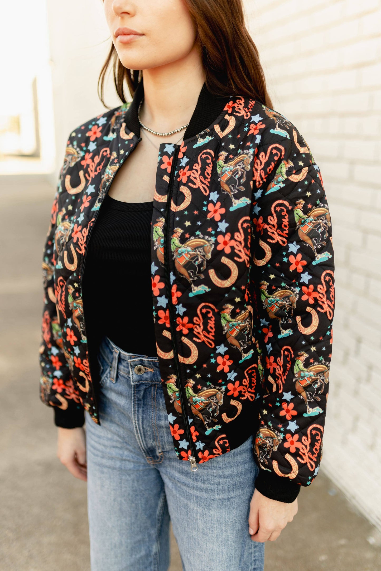 BLACK HOWDY BOMBER JACKET