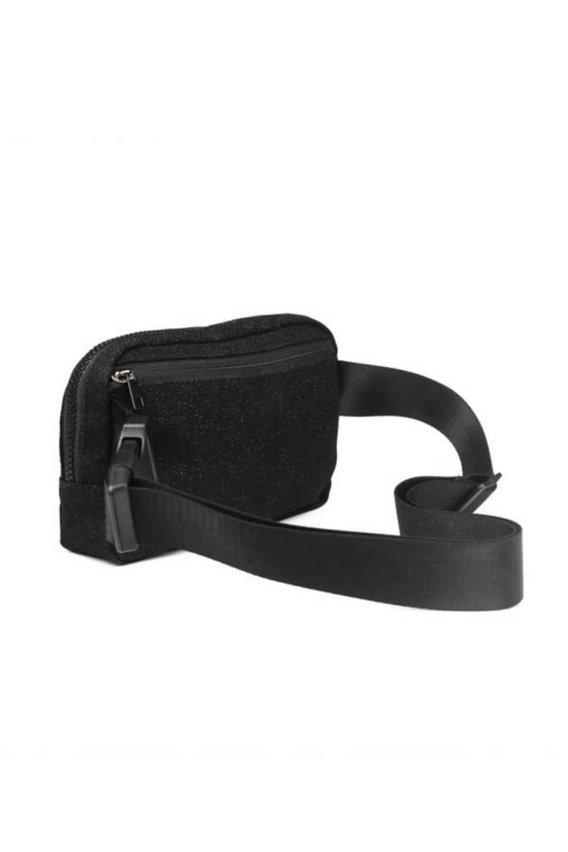 Beige Glitter Crossbody Bag