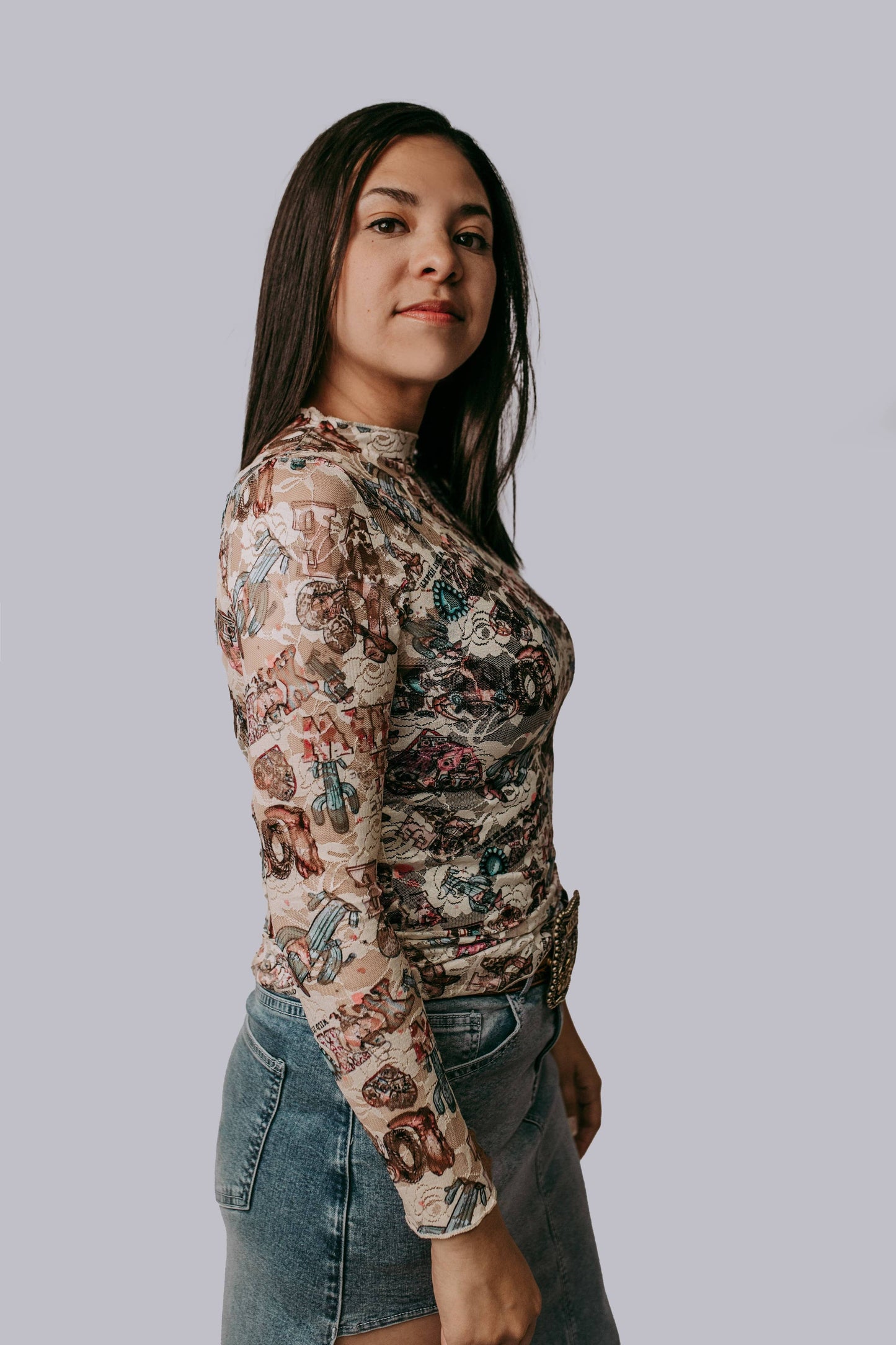 Western Love Lace Top