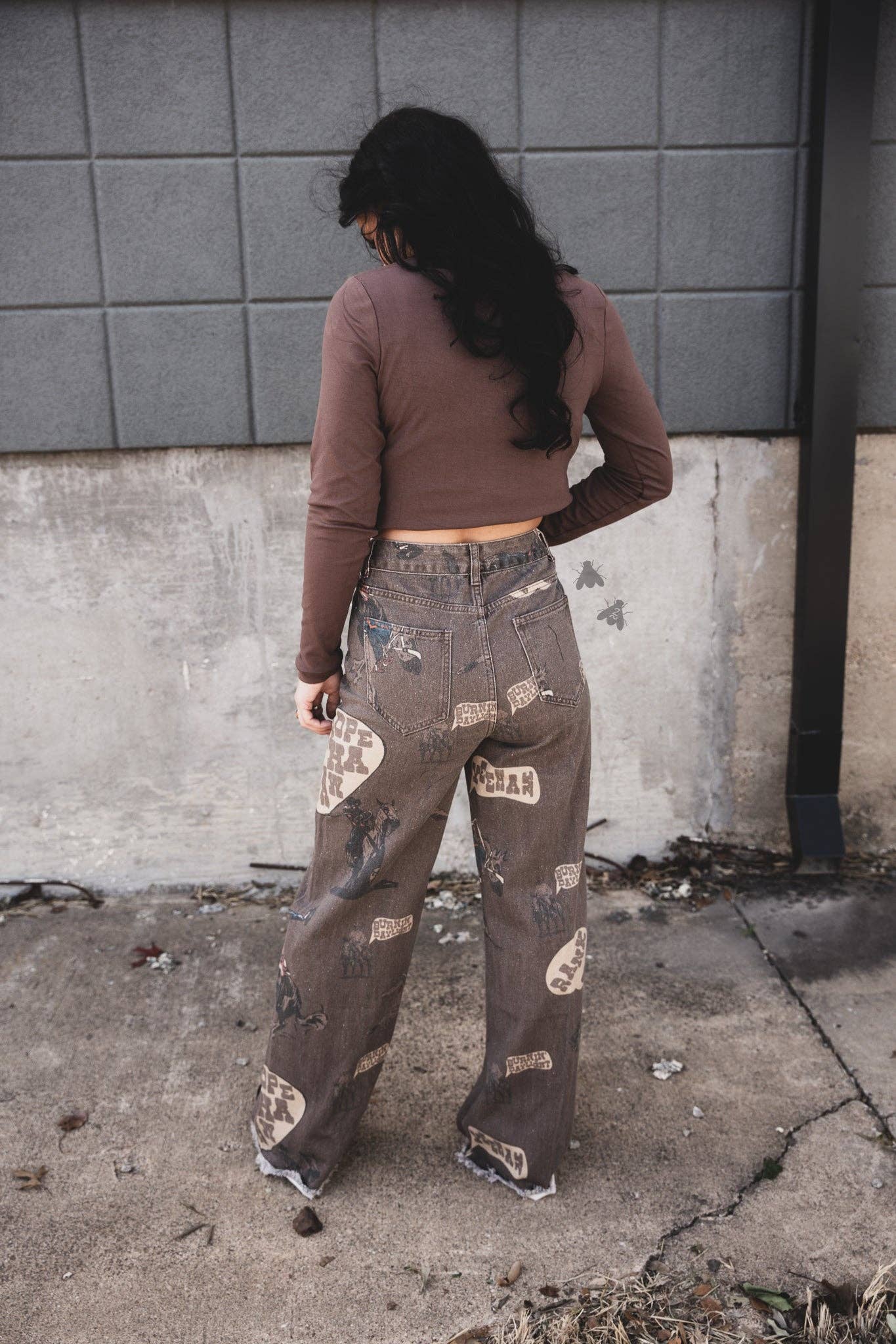 CHATTY COWBOY WIDE LEG PANTS