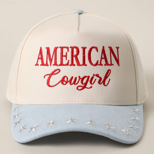 AMERICAN COWGIRL CANVAS HAT