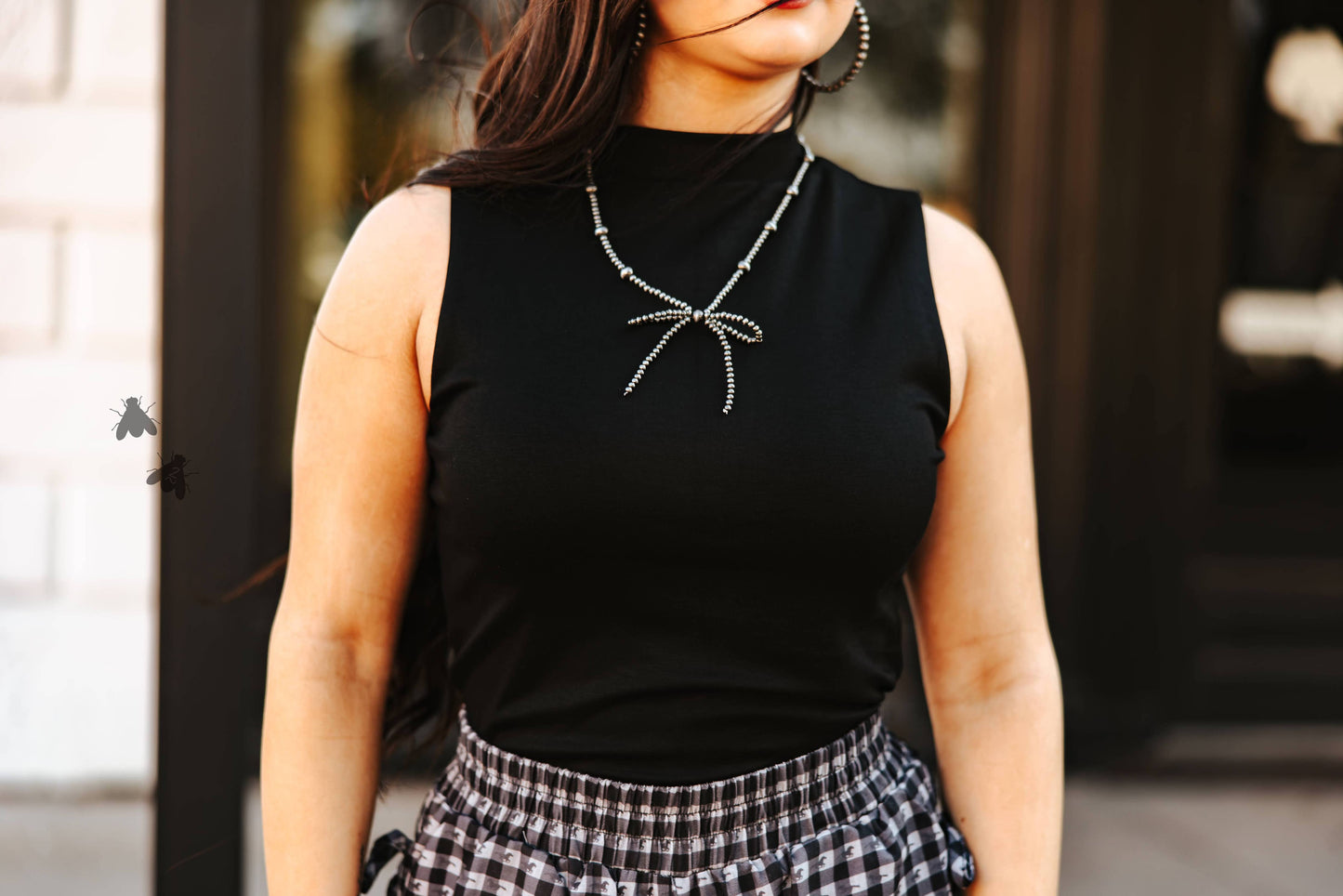 Luxe Mock Neck Tank-Midnight