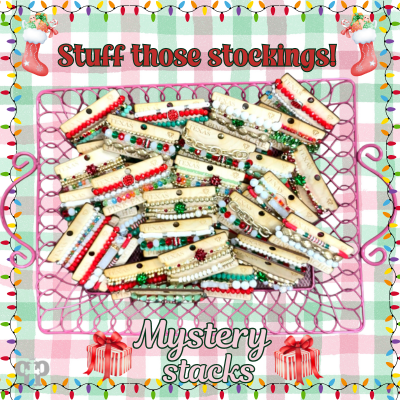Christmas mystery bracelet stacks: Multi-Color