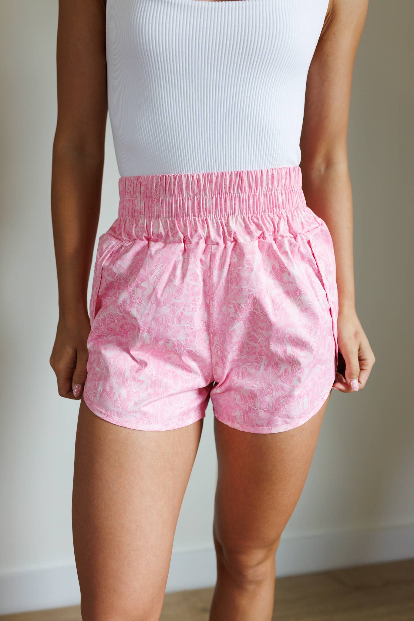 Pink Camo Shorts: